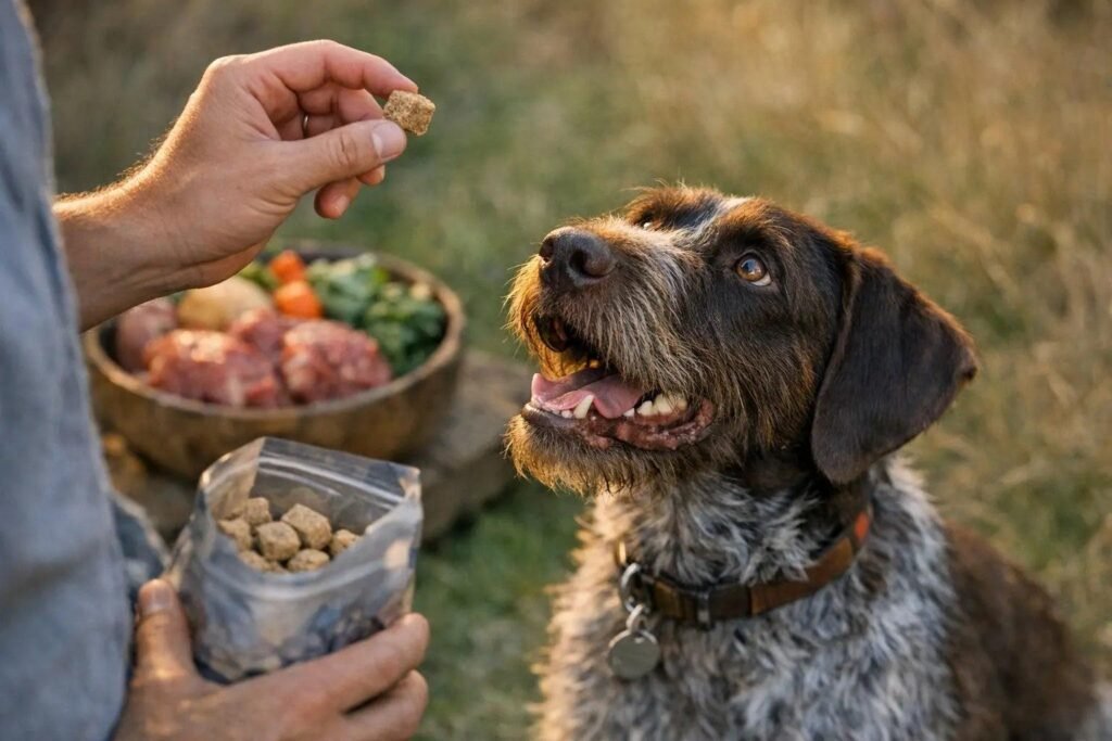 Single ingredient freeze-dried beef liver, beef lung, and turkey dog treats made in Canada from Alberta ingredients.